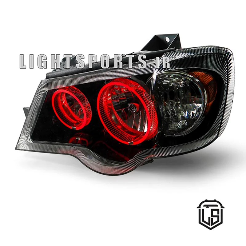 چراغ اسپرت پراید 111و132 طرح گلس قرمز