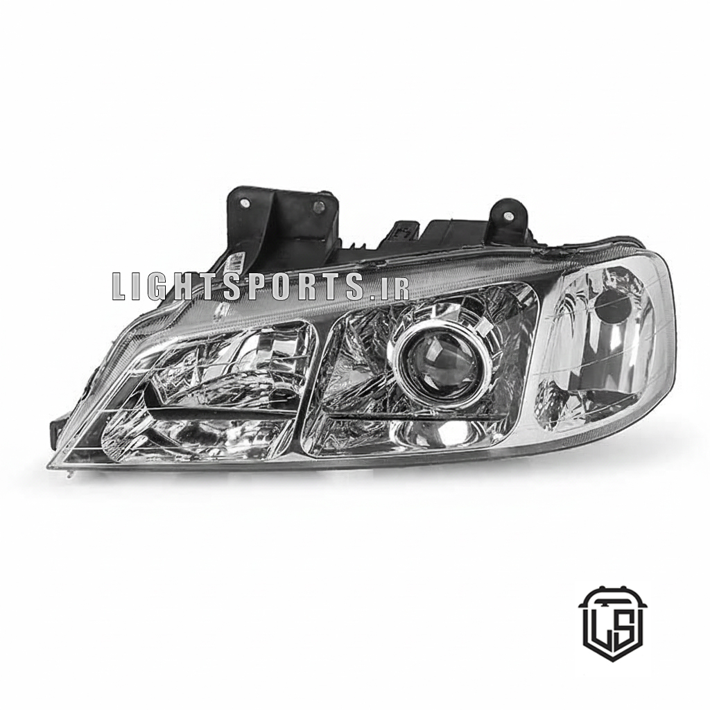 چراغ جلو پژوپارس لنز دار bi led برند mzm