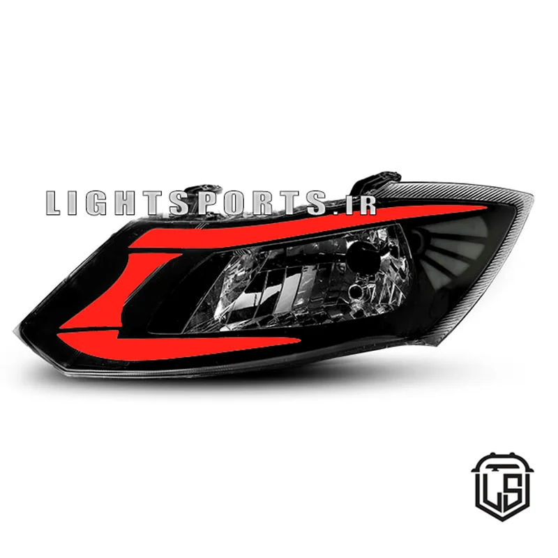 چراغ جلو ساینا و کوییک طرح فضایی قرمز