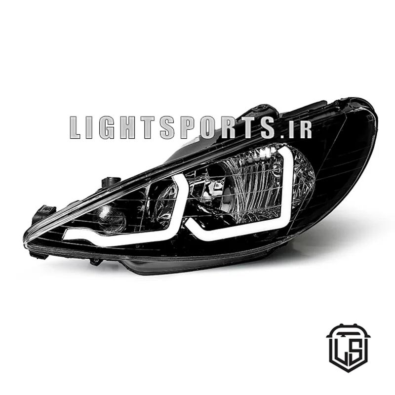 چراغ جلو اسپرت پژو206 طرح U