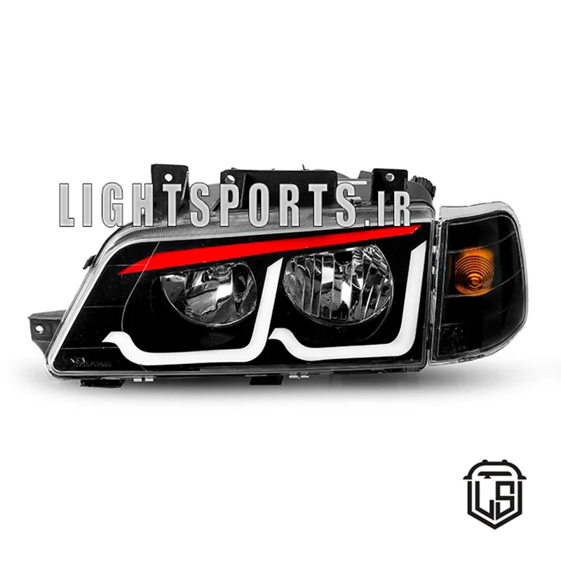 چراغ جلو 405 طرح BMW ابرو قرمز